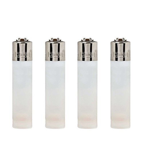 Isqueiro Clipper Recarregável - Translucent White