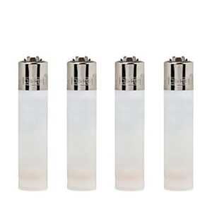 Isqueiro Clipper Recarregável - Translucent White