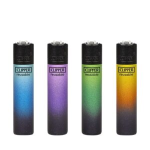 Isqueiro Clipper Recarregável - Black Triple Gradient
