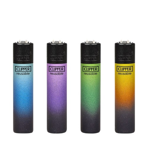 Isqueiro Clipper Recarregável - Black Triple Gradient