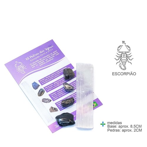 Kit Pedras dos Signos - Escorpião