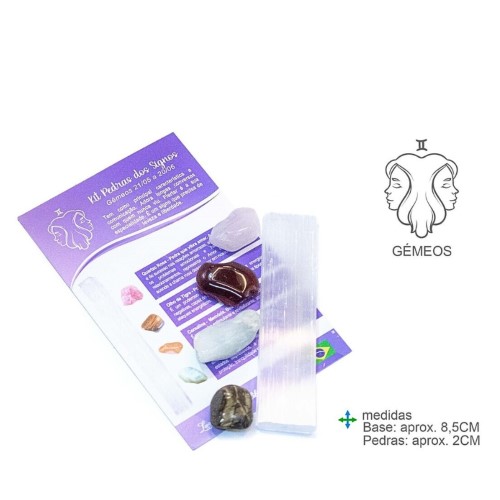 Kit Pedras dos Signos - Gémeos