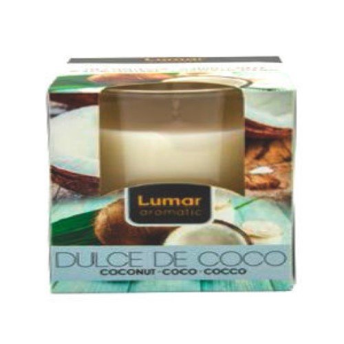 Vela Perfumada em Copo de Vidro - Coco