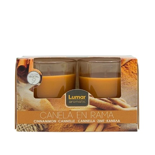 Vela Perfumada em Copo de Vidro - Pack 2, Canela