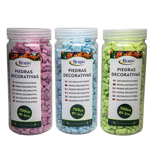 Pedras Decorativas 2-5mm 700g - Cores Sortidas