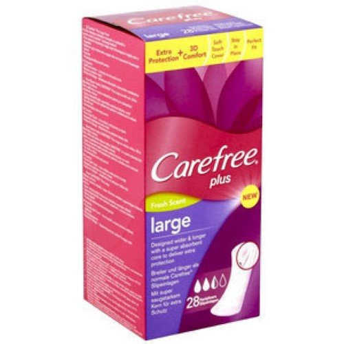 Pensos Higiénicos Diários Carefree Plus Large - 20 Unidades