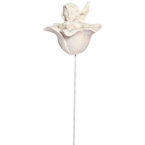 Pick Decorativo Anjo em Resina para Arranjos