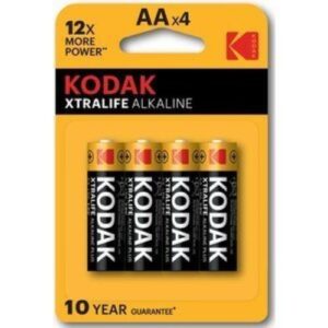 Pilhas Alcalinas Kodak AA LR6 - Pack 4
