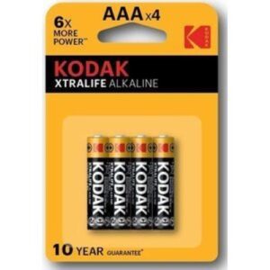 Pilhas Alcalinas Kodak AAA LR3 - Pack 4