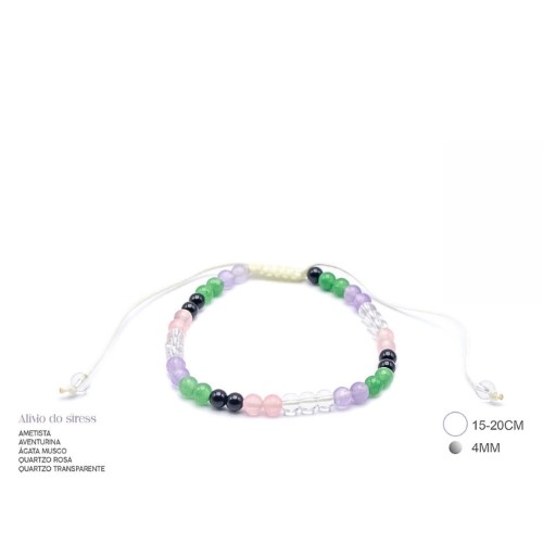 Pulseira Energética 4mm - Alivio de Stress