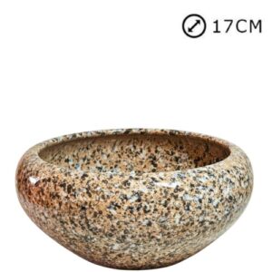 Taça Bola Nº1 em Cerâmica para Cemitério para Esponja 17cm - Bronze