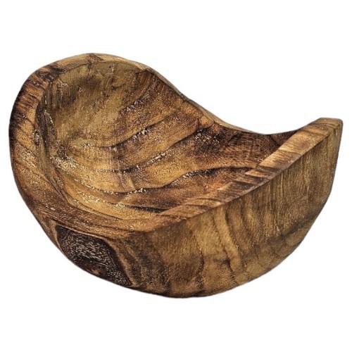 Taça Decorativa em Madeira 23x22x12cm