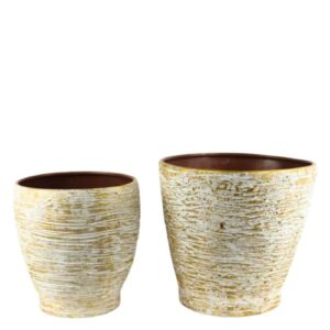 Conjunto de Vasos em Latão 29x27cm / 22x25cm - Pack 2