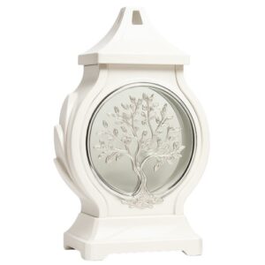 Candeeiro de Vidro com Tampa - Recarga P220, Branco