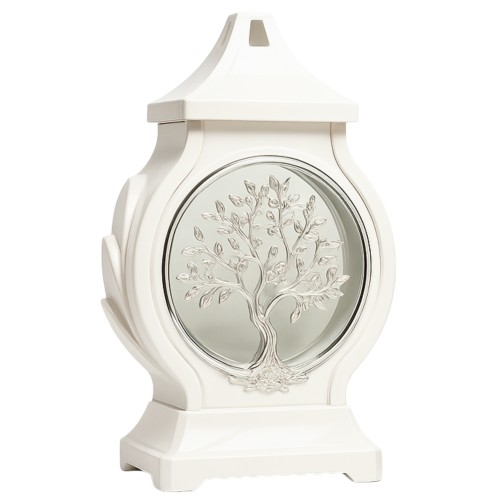 Candeeiro de Vidro com Tampa - Recarga P220, Branco