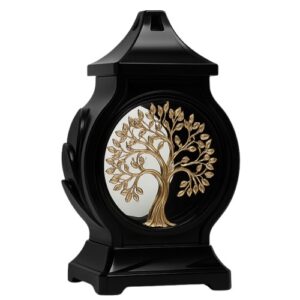 Candeeiro de Vidro com Tampa - Recarga P220, Preto