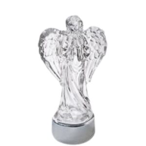 Círio Elétrico LED com Pilhas - Anjo, Branco