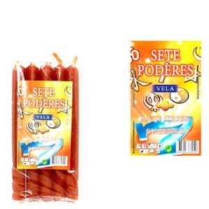 Velas Ritual SAC - Sete Poderes, Laranja