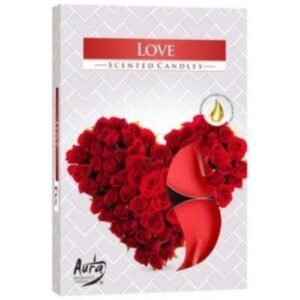 Velas Tealight Perfumadas - Pack 6, 105 Amor