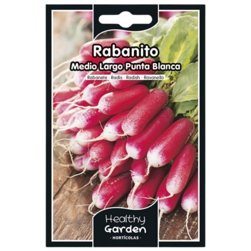 Pacote de Sementes - Rabanete Meio Longo Branco