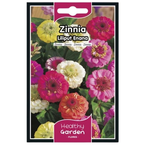 Pacote de Sementes - Zínia Liliput Variada