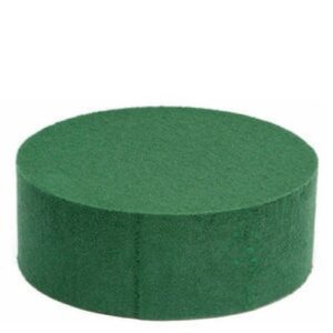 Esponja Floral Redonda para Flores Naturais - 22cm x 9cm