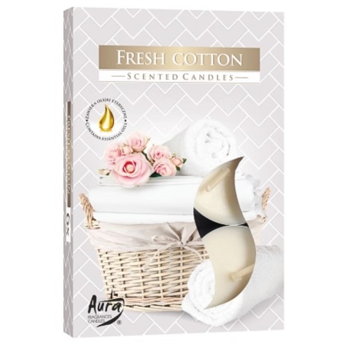 Velas Tealight Perfumadas - Pack 6, 338 Frescura de Algodão