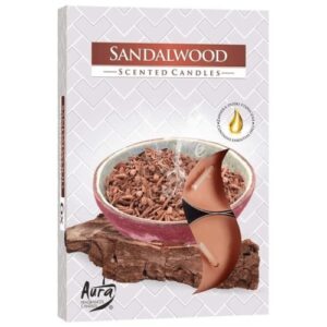Velas Tealight Perfumadas - Pack 6, 081 Sândalo