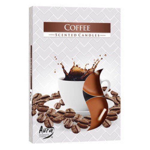 Velas Tealight Perfumadas - Pack 6, 089 Café