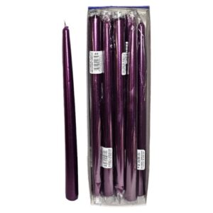 Vela Cónica 30cm - Roxo, Pack 10