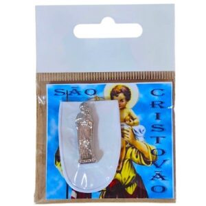 Amuleto em Metal - Agulheiro São Cristóvão