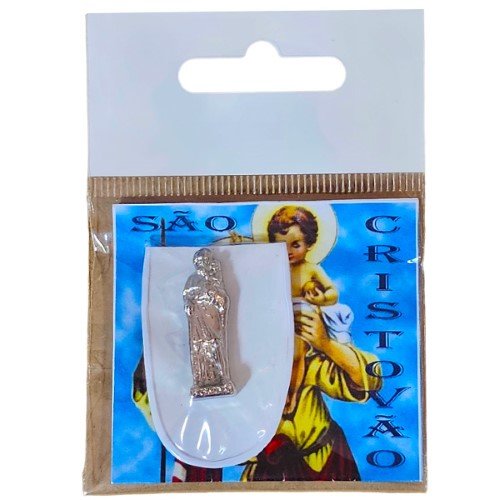 Amuleto em Metal - Agulheiro São Cristóvão