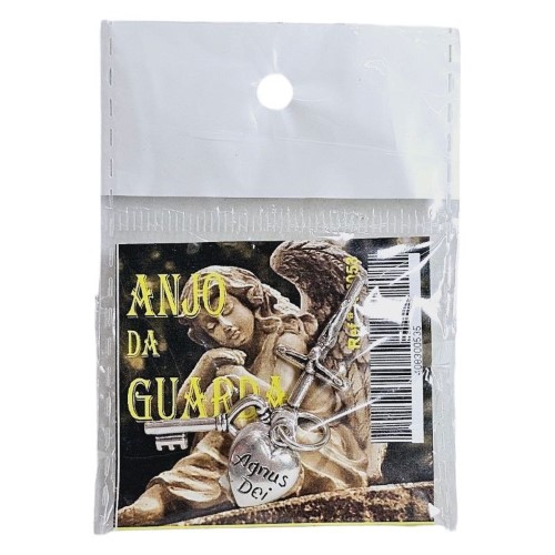Amuleto em Metal - Anjo da Guarda