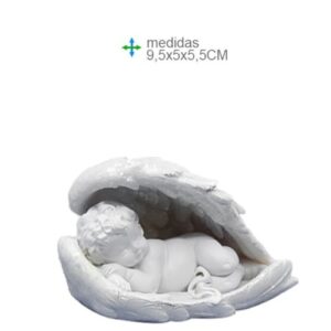 Anjo Deitado em Resina 9,5x5x5,5cm