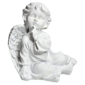 Anjo Ajoelhado em Resina 12,8cm