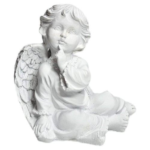 Anjo Ajoelhado em Resina 12,8cm