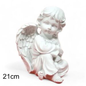 Anjo Sentado em Resina 21cm