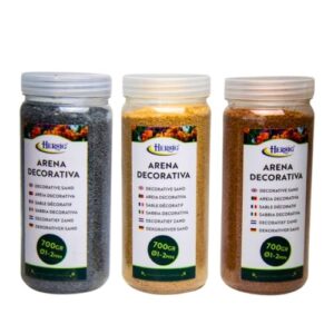 Areia Decorativa 1-2mm 700g - Cores Sortidas