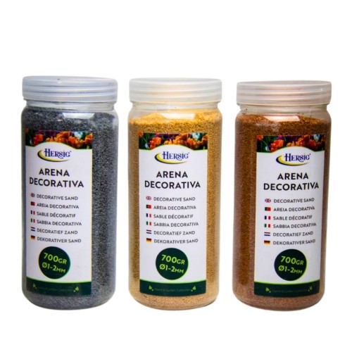 Areia Decorativa 1-2mm 700g - Cores Sortidas