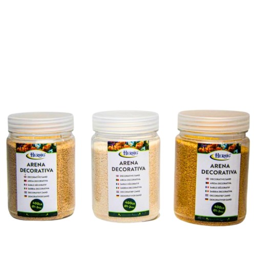 Areia Decorativa 1-2mm 400g - Cores Sortidas