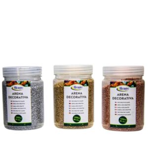 Areia Decorativa 1-2mm 400g - Cores Sortidas