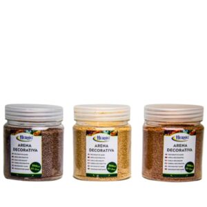 Areia Decorativa 1-2mm 300g - Cores Sortidas