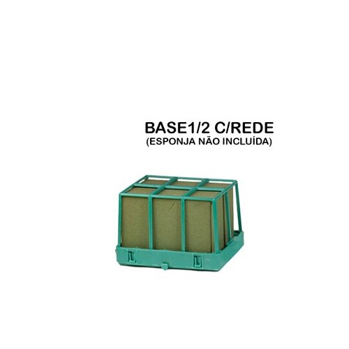 Base Quadrada com Rede para Meia Esponja Floral