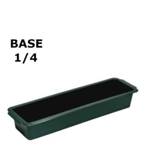 Base estreita retangular para suportar esponja floral, de cor neutra, elegante e funcional para trabalhos florais