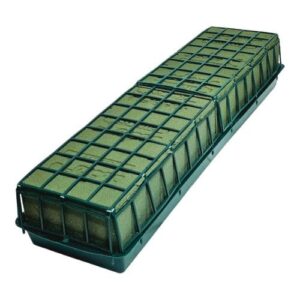 Base Retangular com Rede para 2 Esponjas Florais - Inclui Esponja