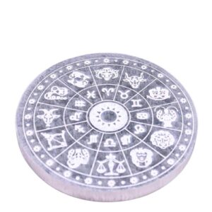 Base Redonda de Selenita 14cm - Zodíaco