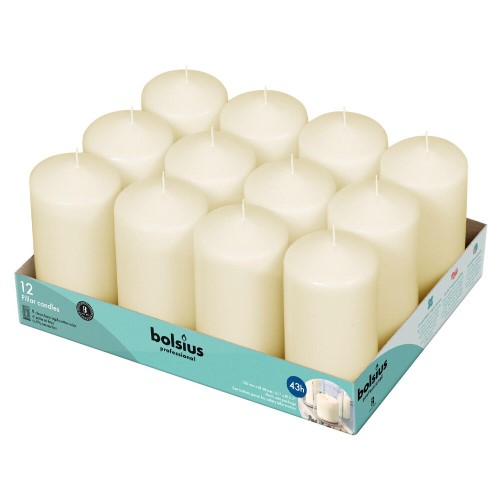 Vela para Eventos 13x6,8cm - Marfim, 15h de Duração