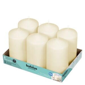 Vela para Eventos 15x7,8cm - Marfim, 70h de Duração