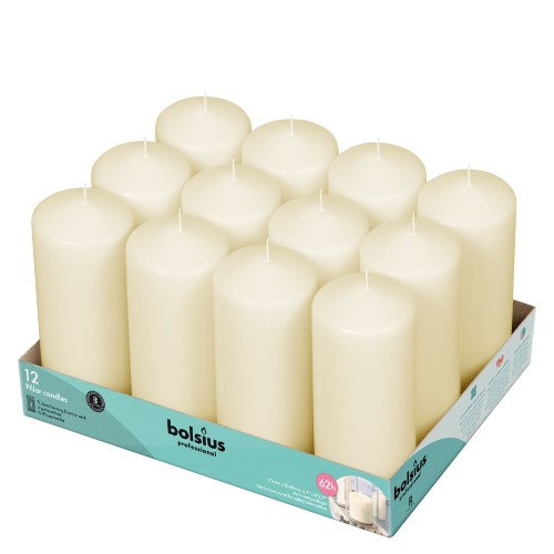 Vela para Eventos 17x6,8cm - Marfim, 30h de Duração