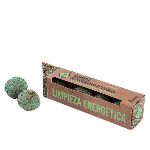 Pack com 4 bombitas de incenso herbal para defumação em fundo neutro